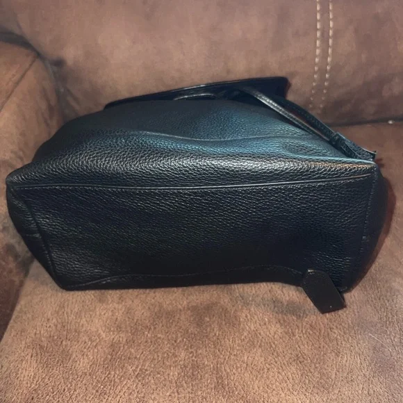Coach Black Pebbled Leather Backpack - Picture 5 of 5